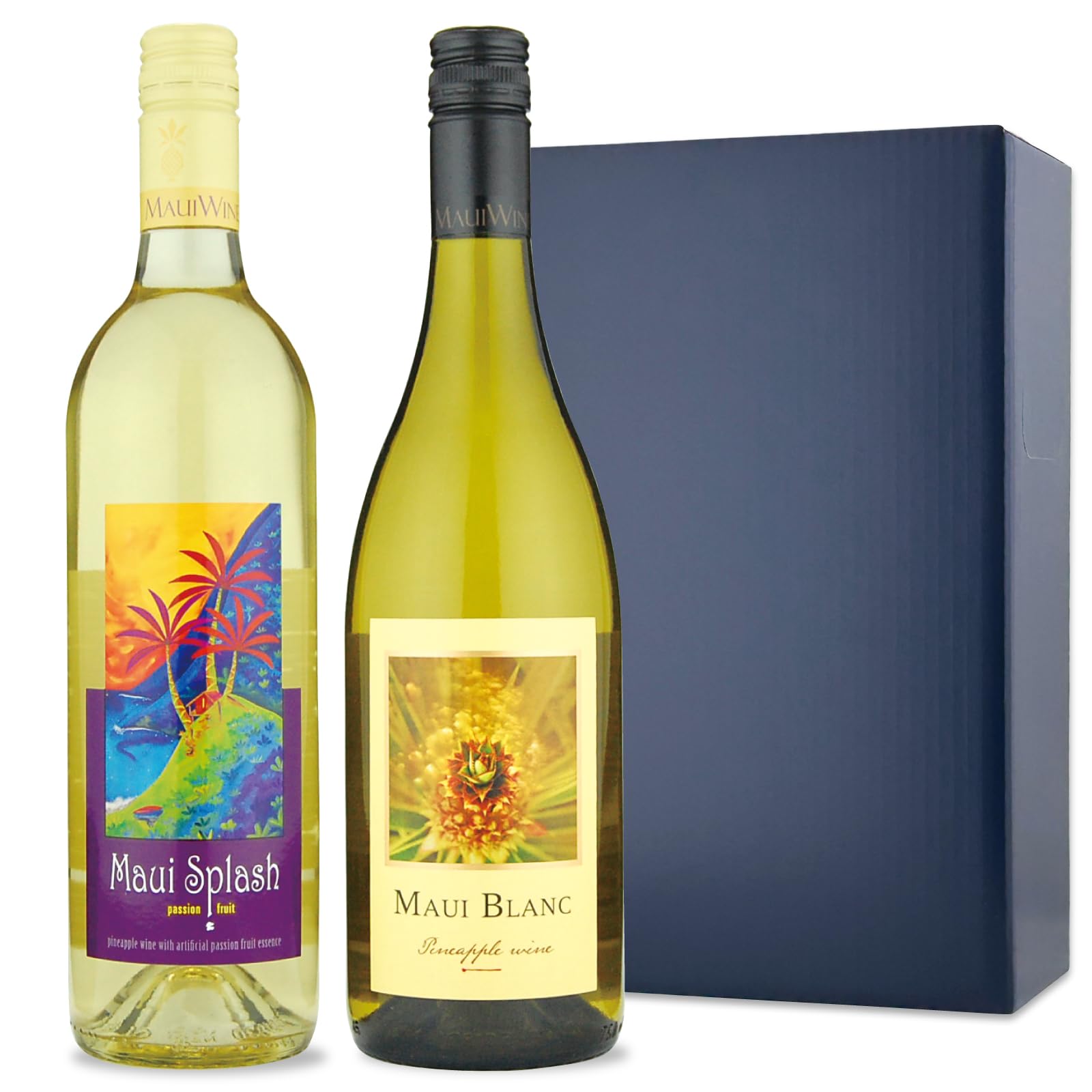 Amazon.co.jp: ハワイ ワイン 2本 飲み比べ ギフトセットBOX マウイ